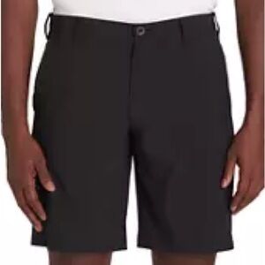 IZOD Flat Front Swing Flex Straight Fit Golf Shorts Black 42 Waist NWT